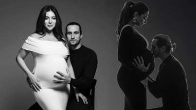 Melisa Aslı Pamuk ile Yusuf Yazıcı, oğullarının yüzünü ilk kez gösterdi