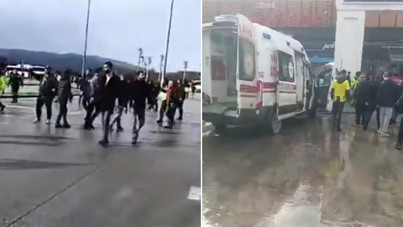 Amedspor ve Fenerbahçe taraftarları birbirine girdi: 2 kişi yaralandı