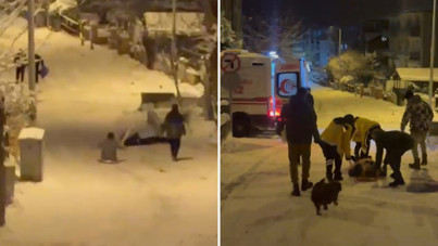 Karda kayak keyfi hastanede bitti