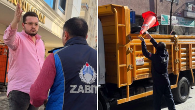 Avcılar'da 'kaldırım işgali' kavgası: Zabıtayla esnaf birbirine girdi