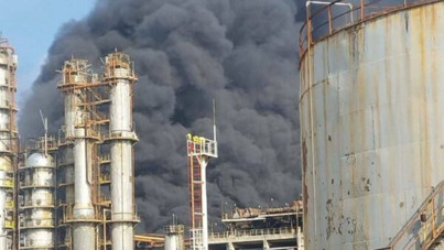 Bakü'de petrol rafinerisinde büyük yangın