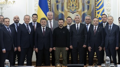 Yumaklı ve Bolat, Türk müteahhitlerle Zelenskiy'i ziyaret etti