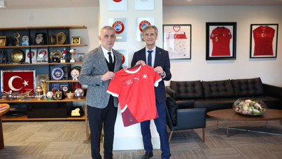 İsviçre Futbol Federasyonu Başkanı'ndan, Hacıosmanoğlu'na ziyaret
