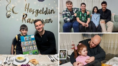 Kocaelisporlu futbolcular taraftar evlerinde iftar yaptı