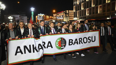 Binlerce avukat, 'Cumhuriyet ve Hukuk' için yürüdü