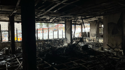 Bir aileye mezar olan otelden acı görüntüler