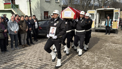 Genç polis memuruna son veda