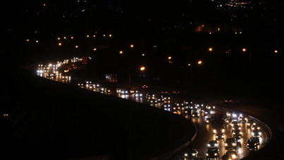 Bayram dönüşü yol çilesi görüntülendi