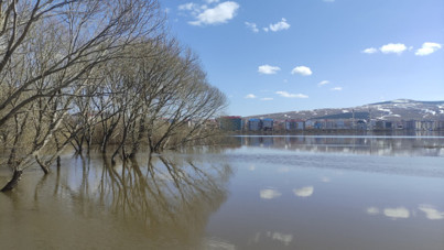 Kura Nehri taştı: Evler su baskını riskiyle karşı karşıya