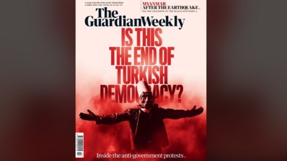 Guardian, İmamoğlu eylemlerini kapağına taşıdı