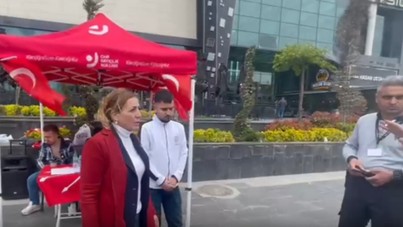 İmamoğlu standına müdahale