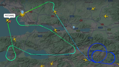 İstanbul'da şiddetli rüzgar! Uçaklar iniş yapamadı