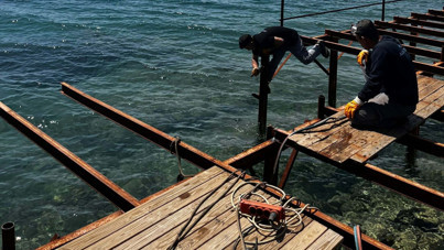 Bodrum'da sitenin kaçak iskelesi yıkıldı, 3 milyon TL ceza kesildi