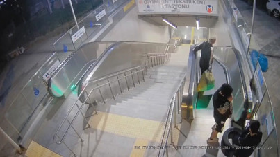 Metro istasyonuna çöp ve lastik attılar