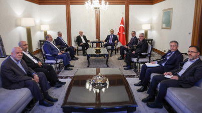 Bakan Fidan ve MİT Başkanı Kalın, Hamas heyetiyle bir araya geldi