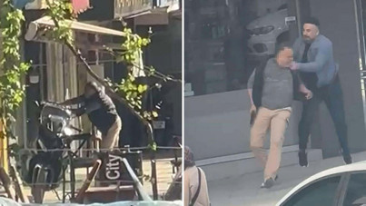 Vurduğu adamı yerde tekmeledi