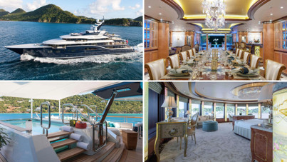 Yüzen saray Bodrum'da: Haftalık kirası 1.1 milyon euro, içinde yok yok