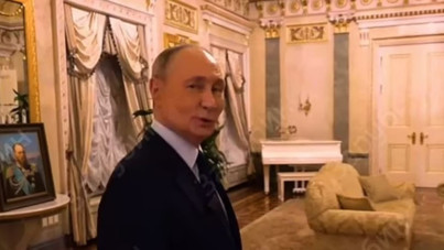 Putin, Kremlin'deki lüks dairesinin içini gösterdi