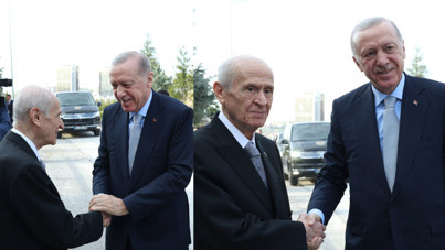 Erdoğan, Bahçeli'yi evinde ziyaret etti