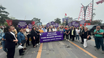 İki kadının öldürülmesi protesto edildi: 'Çürümüş bir sistemin içerisinde tesadüfen yaşıyoruz'
