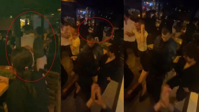 Tekmeli yumruklu yan bakma kavgası