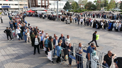 Ücretsiz olduğunu duyanlar akın etti, izdiham önlemi alındı