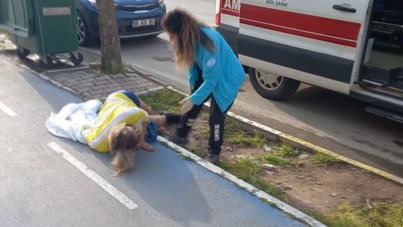 Araçtan atılan kadın baygın halde bulundu