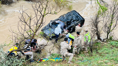 Dereye uçan araçta can pazarı: 1 çocuk öldü, 4 kişi yaralandı