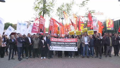 Soma maden faciasında hayatını kaybeden işçiler Ankara'da anıldı