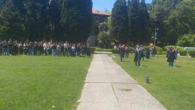 Boğaziçi'ndeki akademisyen nöbetine öğrencilerden destek