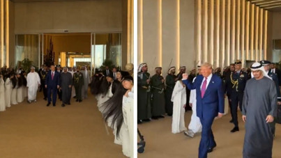 Trump BAE'de böyle karşılandı