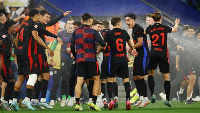 Barcelona'nın kutlamasına fıskiye engeli: Mourinho'ya da yapmışlardı!