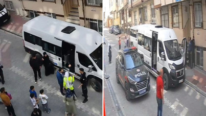 Polisle servis şoförü kavgaya tutuştu: Çocuklar korkudan ağladı