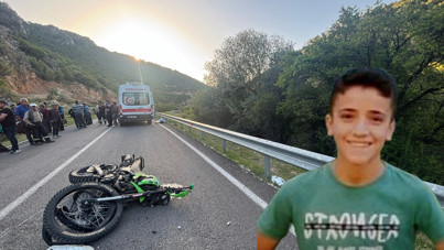 Savrulan motosikletteki genç öldü