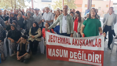 Aydın'da halk, jeotermal şirketi yetkililerine toplantı yaptırmadı