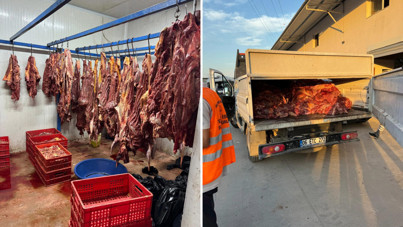 3 ton bozulmuş at eti ele geçirildi