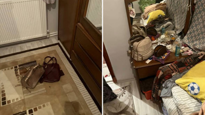 Kapının önünde otururken evini soydular