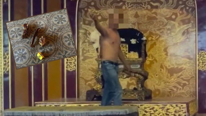 'Ulusal hazine'yi kırdı, gözaltına alındı