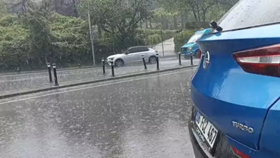 Kimse beklemiyordu: İstanbul'da bir anda dolu yağdı