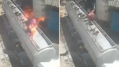 Ağzında sigarayla iş yaptı, bomba gibi patladı