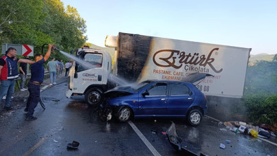 Tatil telaşı yollara yansıdı, zincirleme kazalar art arda geldi