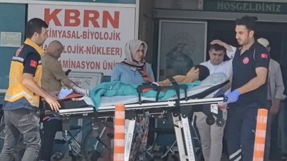 Kurban kesilen bahçede bıçağın üzerine düşen Çınar ağır yaralandı