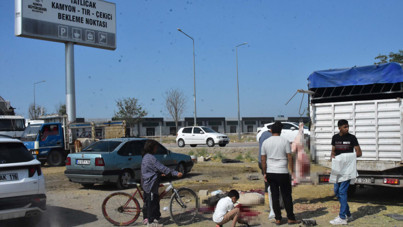 TIR parkında kaçak kurban pazarı: Hijyen kuralları hiçe sayıldı