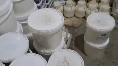 Merdiven altı 'köy yoğurdu': Yüzlerce kilo ürün yakalandı