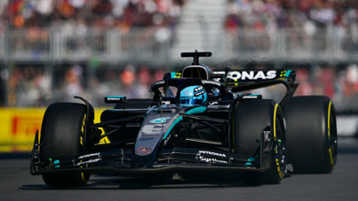 F1 Kanada GP'de pole pozisyonu George Russell'ın