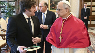 'Deli' liderin Papa'ya hediyesi gündem oldu