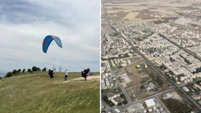 Paraşütle 7 saat havada kaldı, Şanlıurfa'ya uçtu