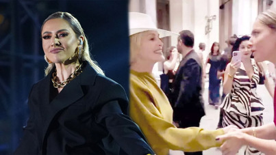 Hadise Sharon Stone ile tanıştı