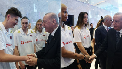 Cumhurbaşkanı Erdoğan, Filenin Sultanları'nı ağırladı