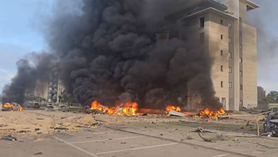 Tahran'ın intikam füzeleri İsrail'in üzerinde: Microsoft ofisinin çevresi vuruldu